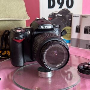 Nikon D90 with 2 lenses, bag & user guides